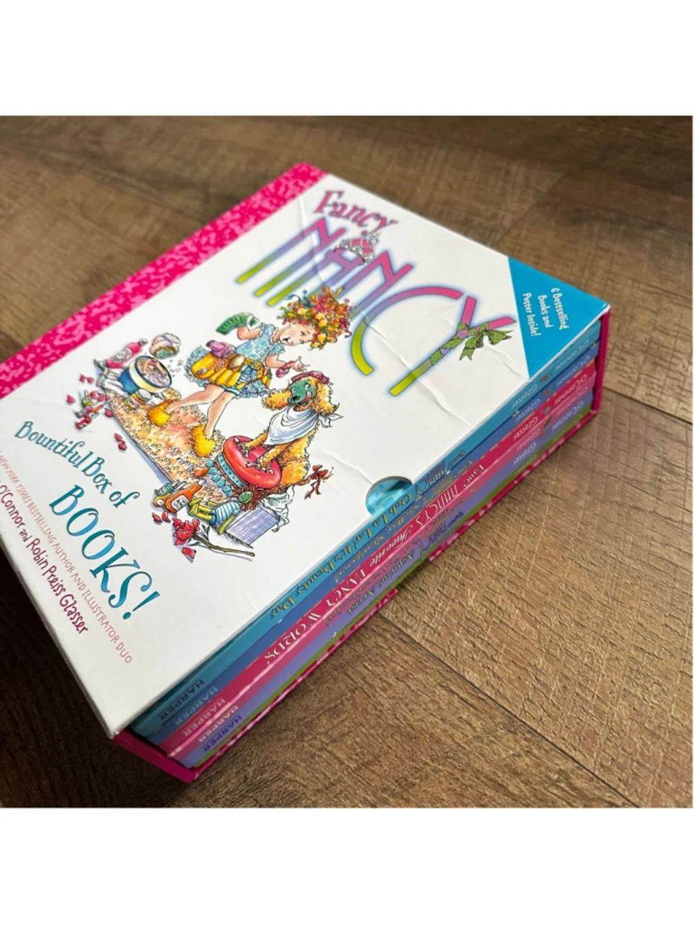 Girls Harper Fancy Nancy Bountiful Box of Books Pink Multicolor
